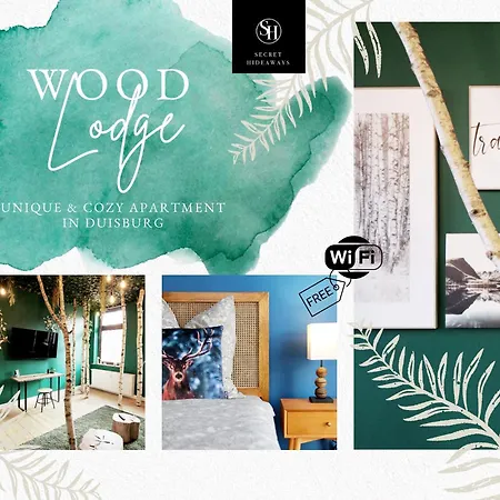 Secret Hideaways Wood Lodge Mit Kinderzimmer Messe L City L Flughafen L Hbf Дуйсбург Экстерьер фото