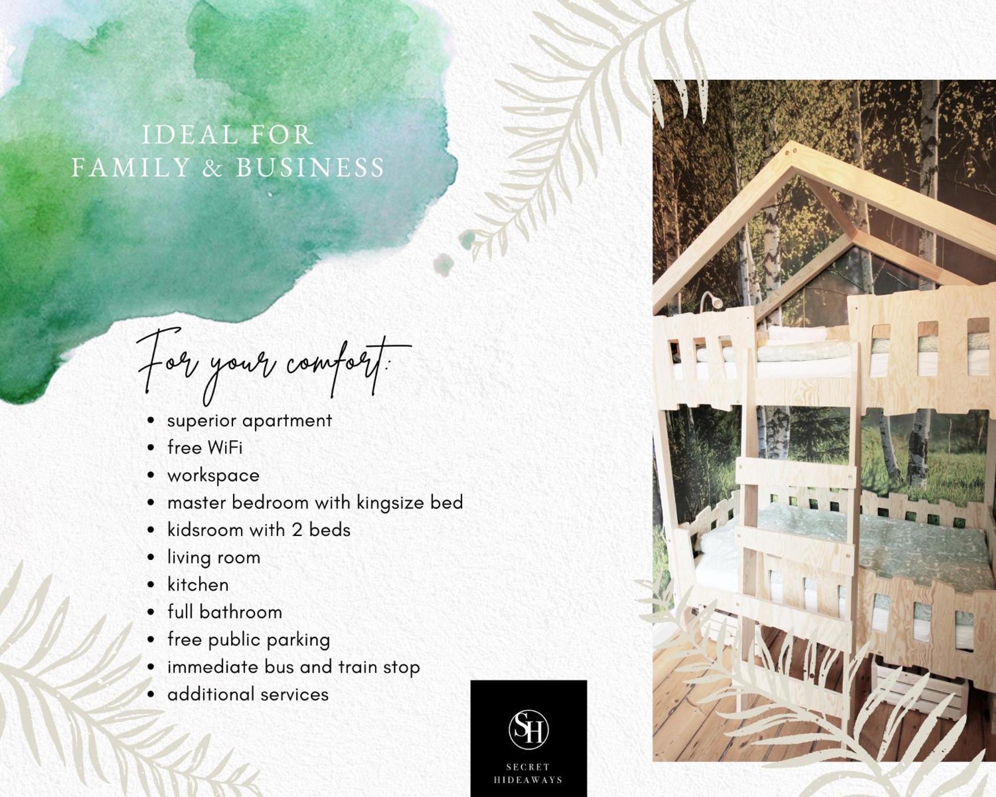 Апартаменты Secret Hideaways Wood Mit Kinderzimmer Messe L L Flughafen L Hbf